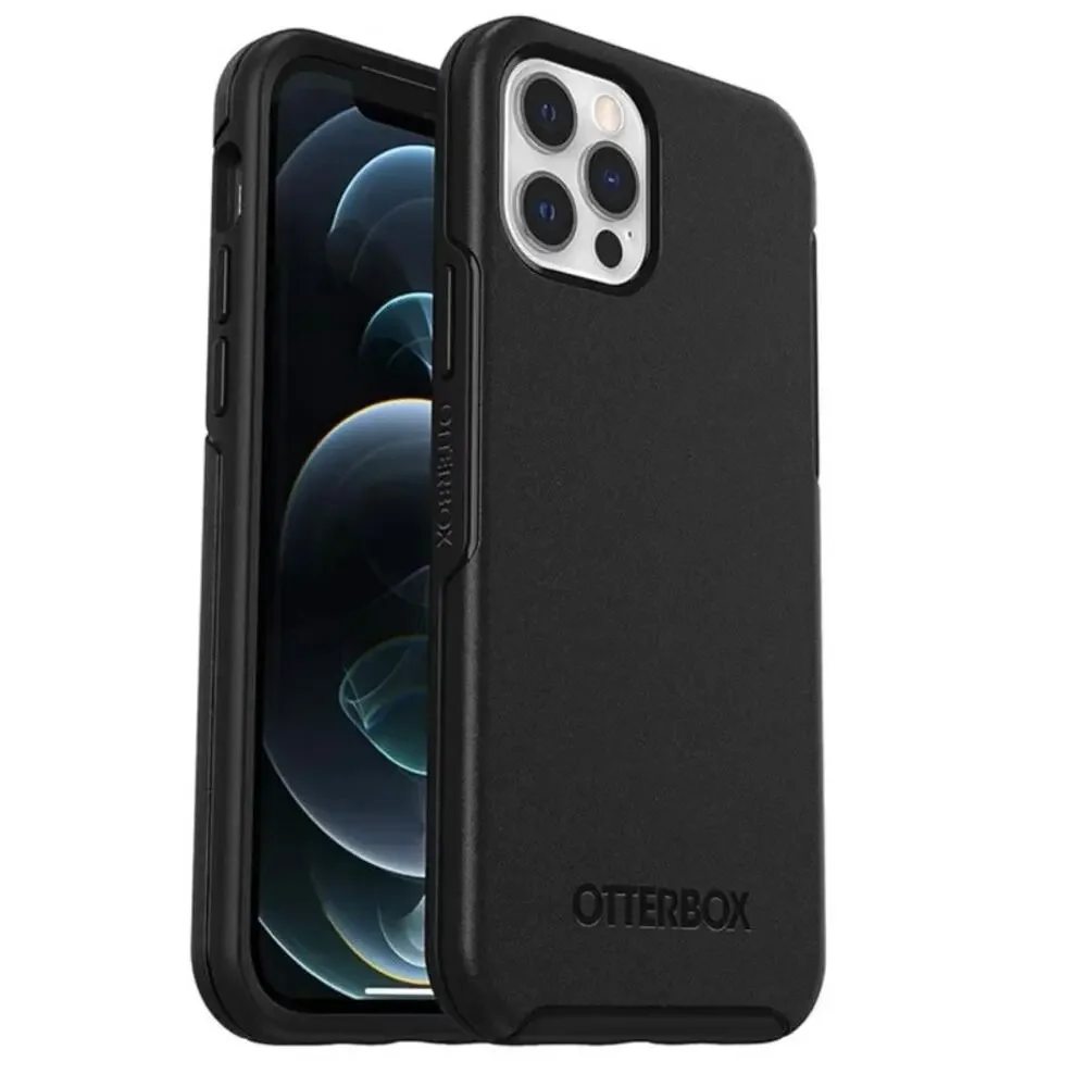 OtterBox iPhone 12 & iPhone 12 Pro Symmetry Series Case - Black, Ultra-Sleek
